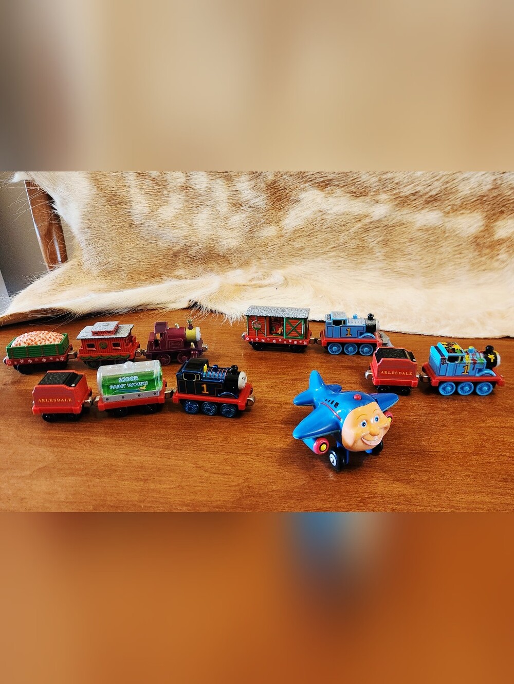 11 Piece Lot Of Vintage Thomas And Jay Jay Jet Plane